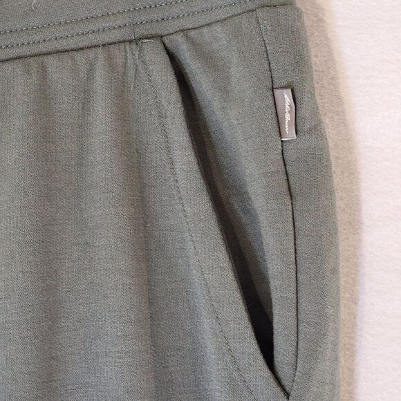 Eddie Bauer Lounge Pants Joggers Women M Olive Green Warm Pull On Stretch - Picture 4 of 11